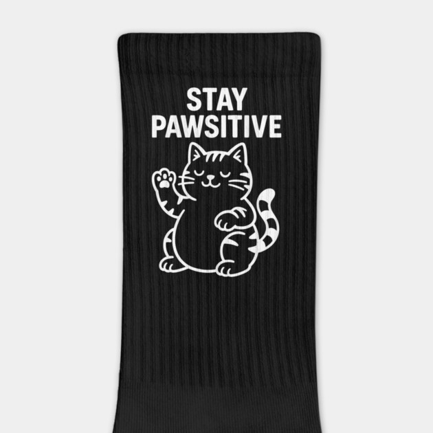 Stay Pawsitive Cat Lovers Gift by Douglas's Store 5