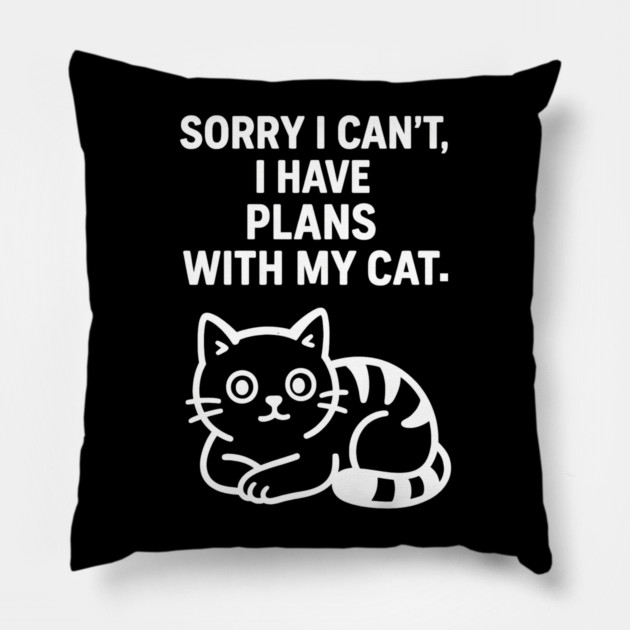 Funny Cat Lovers Gift Pillow by Douglas's Store 5