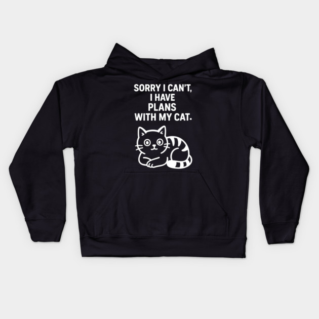 Funny Cat Lovers Gift Kids Hoodie by Douglas's Store 5