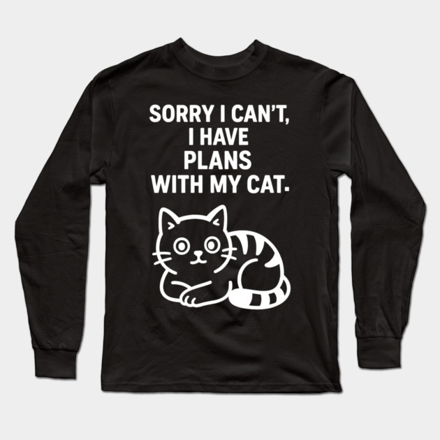 Funny Cat Lovers Gift Long Sleeve T-Shirt by Douglas's Store 5