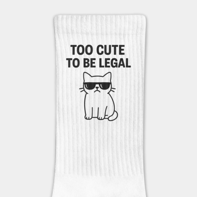 Too Cute To Be Legal Funny Cat Lovers Gift by Douglas's Store 5