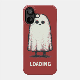 Loading... Funny Sad Ghost Phone Case