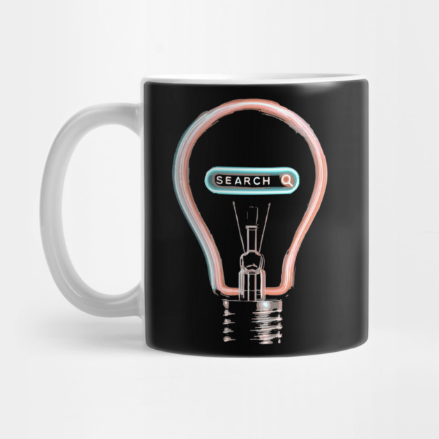 Retro Search Bar in Lightbulb by TuncGK