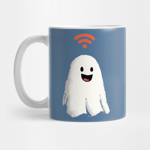 Wi-Fi Ghost - Funny Tech Spirit by TuncGK
