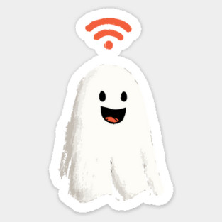 Wi-Fi Ghost - Funny Tech Spirit Magnet