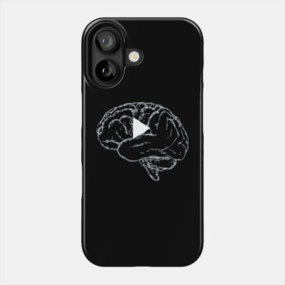 Auto-Play Brain - Funny Anxiety Humor Phone Case