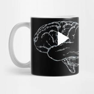 Auto-Play Brain - Funny Anxiety Humor Mug