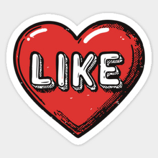 Modern Love - Funny Like Button Heart Magnet