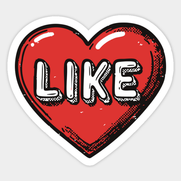 Modern Love - Funny Like Button Heart Magnet by TuncGK