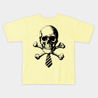 Corporate Drone - Funny Skull and Tie Kids T-Shirt