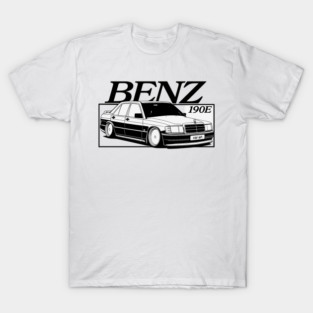 Benz 190E Stance JDM Car Art Tee T-Shirt