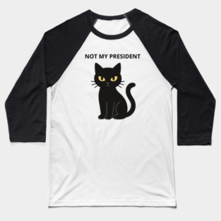 Cats-Against-Trump Baseball T-Shirt