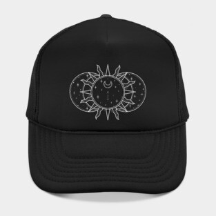 Vintage Celestial Sun and Moon Hat
