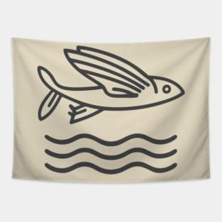 Flying Fish Logo Tapestry