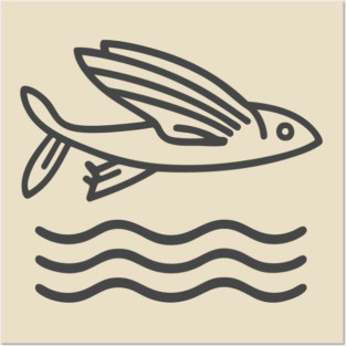 Flying Fish Logo Posters and Art
