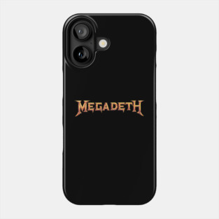 Megadeth - Gold Metallic Thrash Metal Logo Phone Case