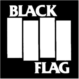 Black Flags Band Punk Music Posters and Art
