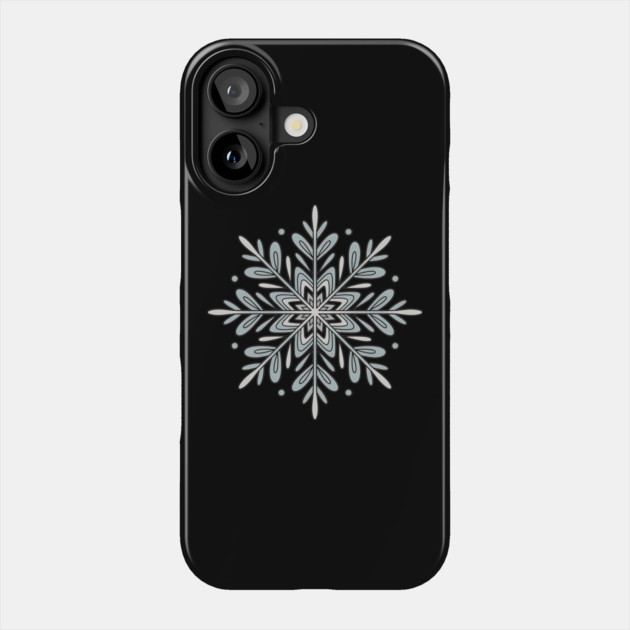 Vintage Snowflake Design for Winter Lovers Phone Case by BirdsnStuff