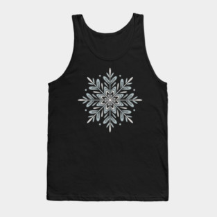 Vintage Snowflake Design for Winter Lovers Tank Top