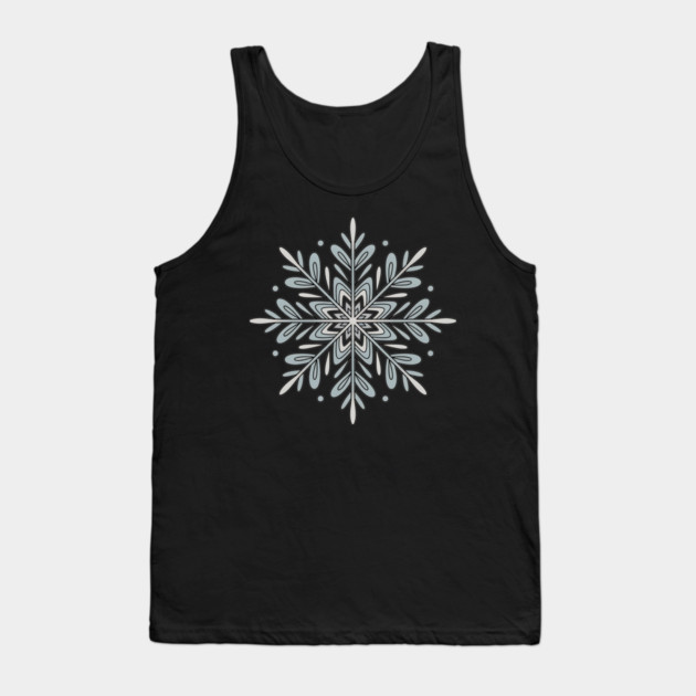 Vintage Snowflake Design for Winter Lovers Tank Top by BirdsnStuff