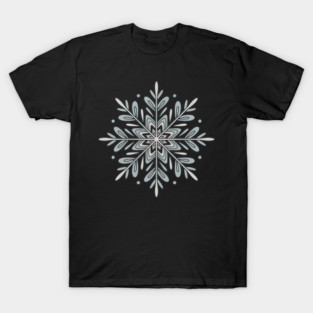 Vintage Snowflake Design for Winter Lovers T-Shirt