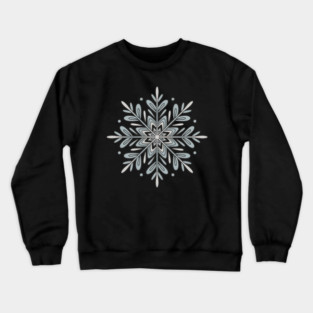 Vintage Snowflake Design for Winter Lovers Crewneck Sweatshirt