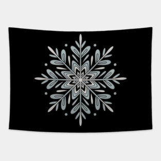 Vintage Snowflake Design for Winter Lovers Tapestry