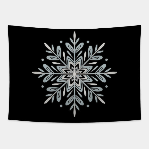 Vintage Snowflake Design for Winter Lovers Tapestry by BirdsnStuff