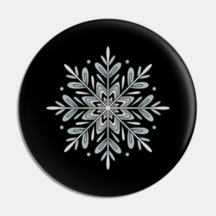 Vintage Snowflake Design for Winter Lovers Pin