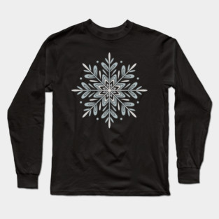 Vintage Snowflake Design for Winter Lovers Long Sleeve T-Shirt