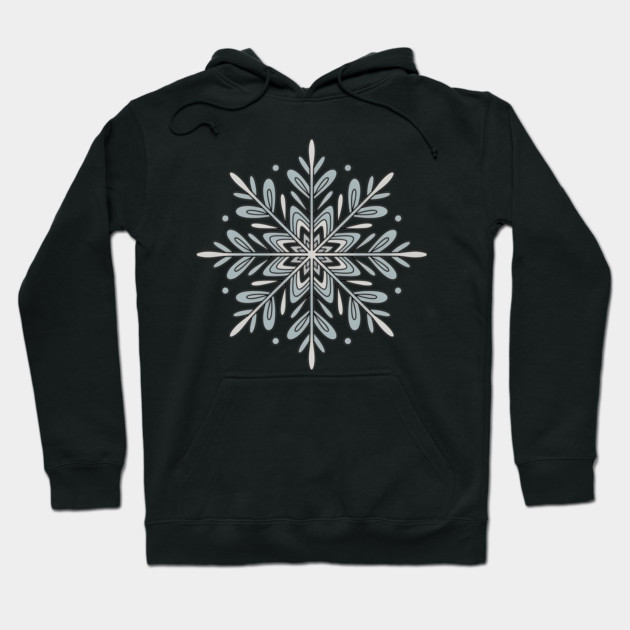 Vintage Snowflake Design for Winter Lovers Hoodie by BirdsnStuff