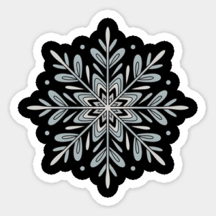Vintage Snowflake Design for Winter Lovers Magnet