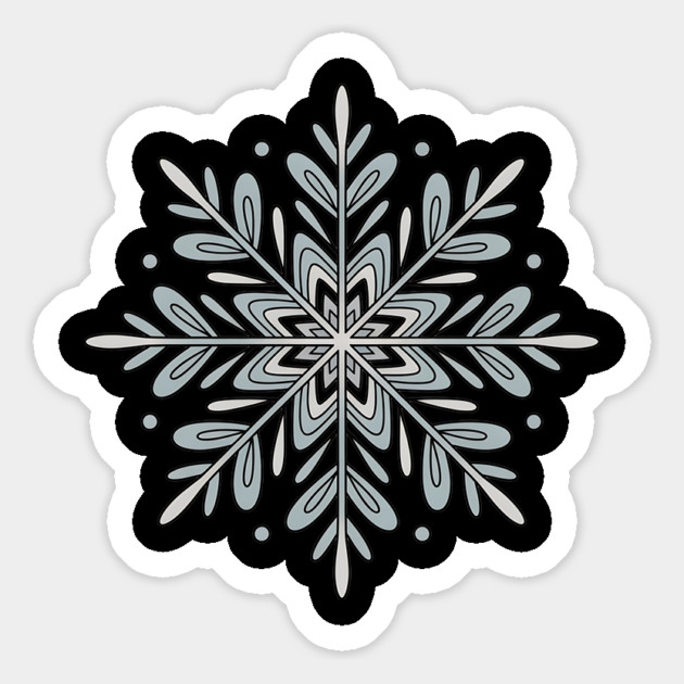 Vintage Snowflake Design for Winter Lovers Magnet by BirdsnStuff