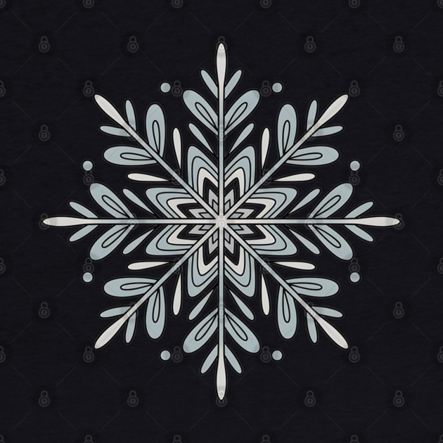 Vintage Snowflake Design for Winter Lovers by BirdsnStuff