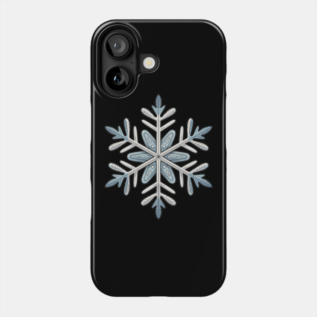 Vintage Snowflake Design for Winter Lovers Phone Case by BirdsnStuff