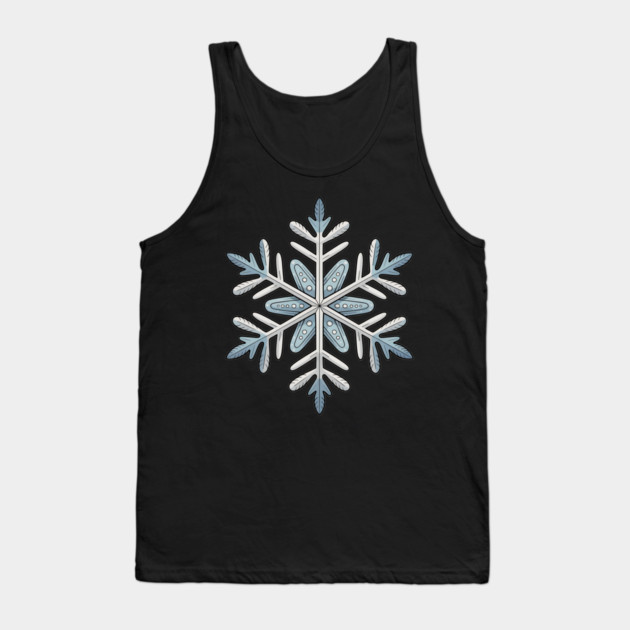 Vintage Snowflake Design for Winter Lovers Tank Top by BirdsnStuff