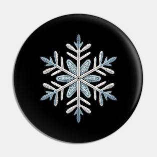 Vintage Snowflake Design for Winter Lovers Pin
