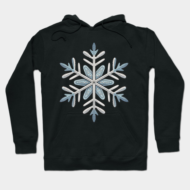 Vintage Snowflake Design for Winter Lovers Hoodie by BirdsnStuff