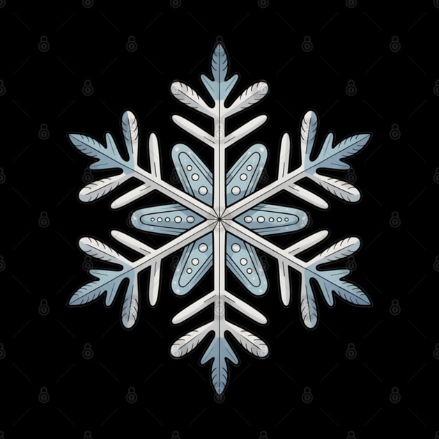 Vintage Snowflake Design for Winter Lovers by BirdsnStuff