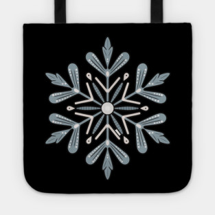 Vintage Snowflake Design for Winter Lovers Tote