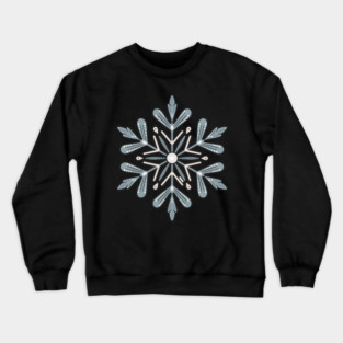 Vintage Snowflake Design for Winter Lovers Crewneck Sweatshirt
