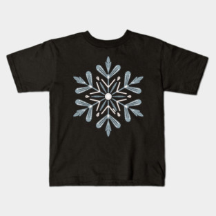 Vintage Snowflake Design for Winter Lovers Kids T-Shirt