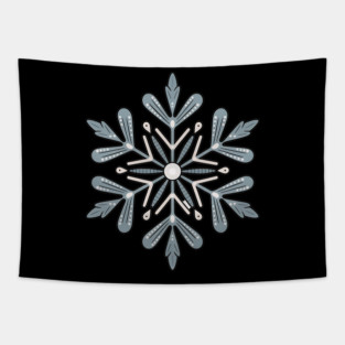 Vintage Snowflake Design for Winter Lovers Tapestry