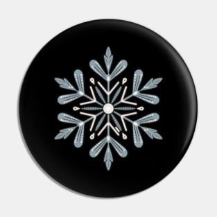 Vintage Snowflake Design for Winter Lovers Pin
