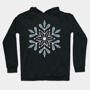Vintage Snowflake Design for Winter Lovers Hoodie