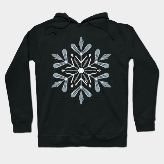 Vintage Snowflake Design for Winter Lovers Hoodie by BirdsnStuff