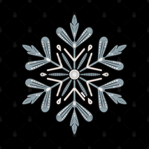 Vintage Snowflake Design for Winter Lovers by BirdsnStuff
