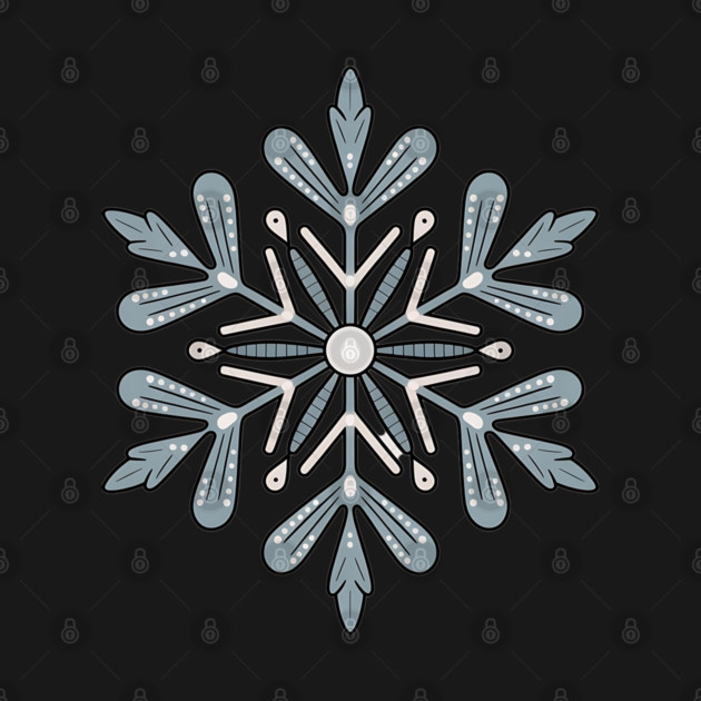 Vintage Snowflake Design for Winter Lovers by BirdsnStuff