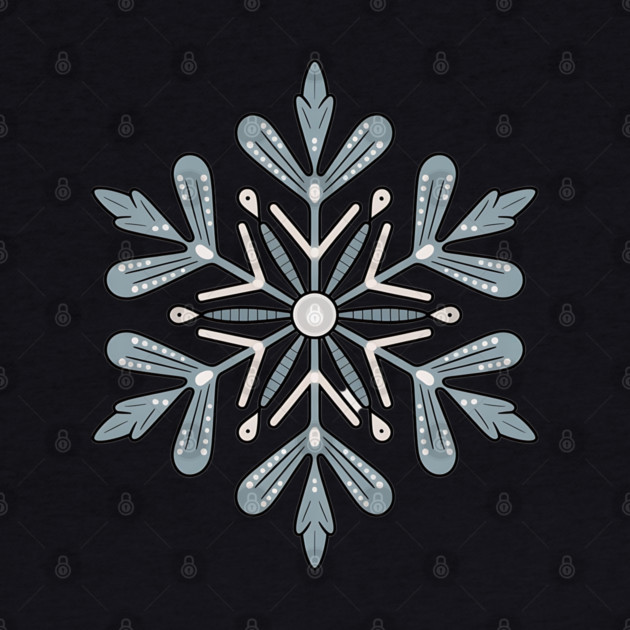 Vintage Snowflake Design for Winter Lovers by BirdsnStuff