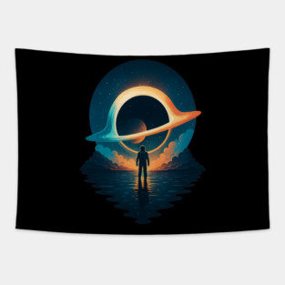 Cosmic Voyager – Black Hole Journey Tapestry